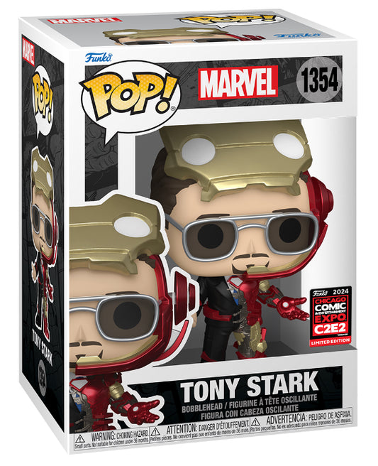Tony Stark Summoning Armor OFFICIAL STICKER 2024 c2E2 Exclusive Pop 1354