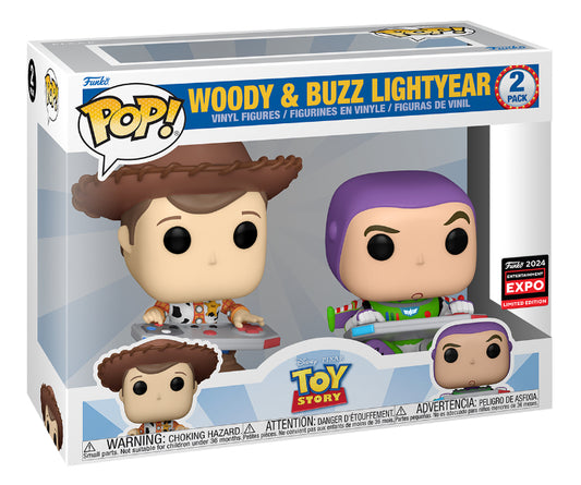 Woody & Buzz Lightyear 2 Pack 2024 Summer Expo Exclusive Pop